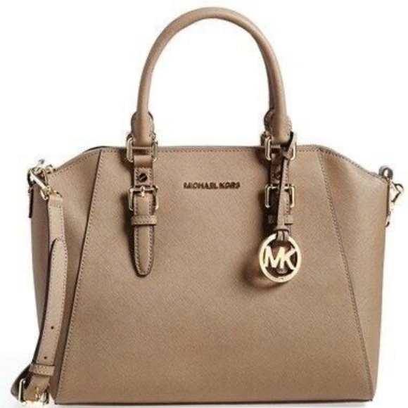 New! Micheal kors Bedford' Saffiano Leather satchel - Picture 1 of 9